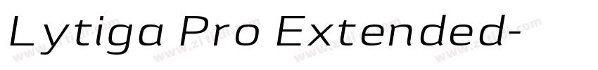 Lytiga Pro Extended字体转换
